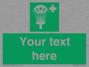 Custom Eye Wash Station Sign